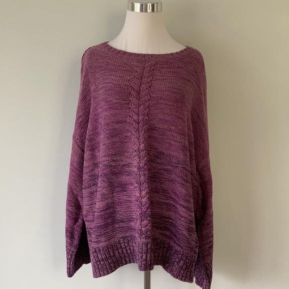 💕 NWT Macys Purple Lilac Ombre Knit Pullover Sweater - Picture 5 of 16